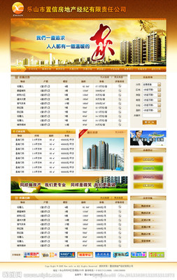 房地產(chǎn)網(wǎng)站界面設(shè)計(jì)圖庫 打造專業(yè)經(jīng)紀(jì)平臺的中文模板與源文件